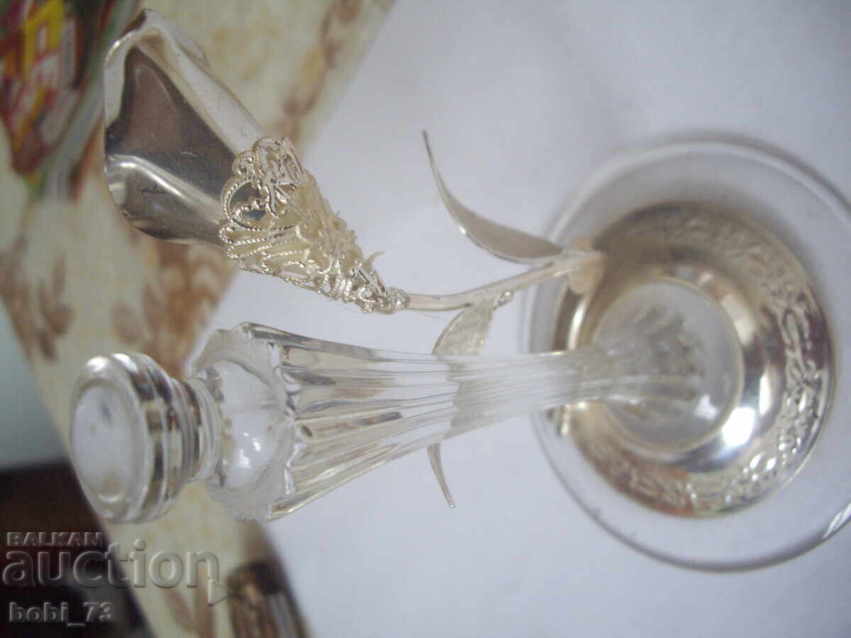 A very beautiful souvenir - silver and glass. with price 100.00 BGN | € 51.13 A very beautiful souvenir - silver and glass. with price 100.00 BGN | € 51.13