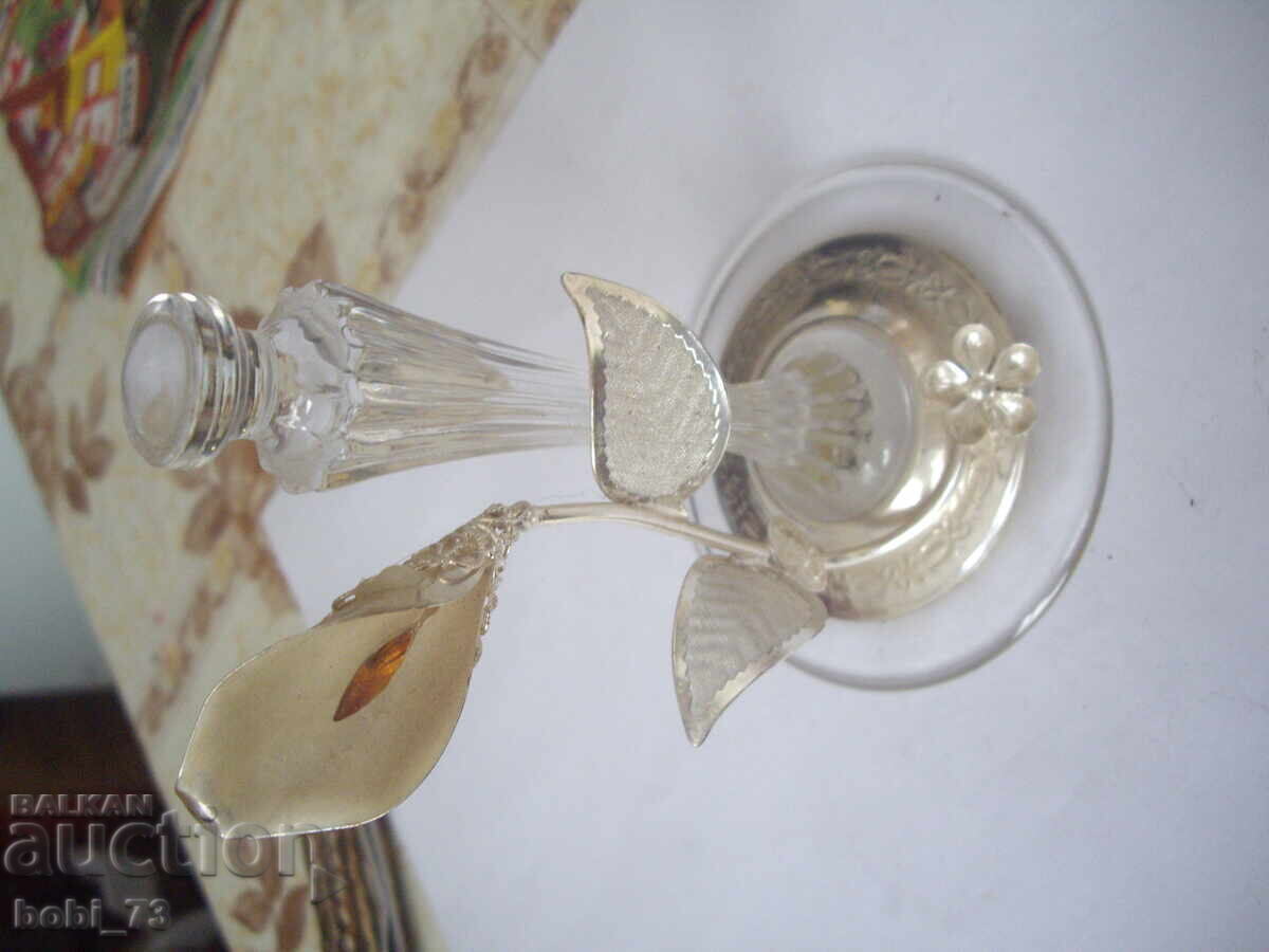 A very beautiful souvenir - silver and glass. A very beautiful souvenir - silver and glass.