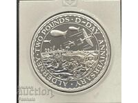 Alderney 2 lire 1994 Argint.