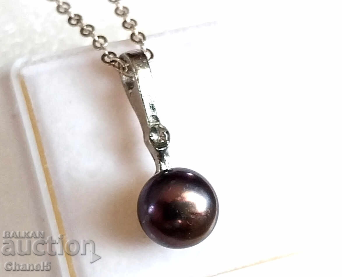 MEDALLION with NATURAL BLACK PEARL (961) with price 14.00 BGN | € 7.16 MEDALLION with NATURAL BLACK PEARL (961) with price 14.00 BGN | € 7.16