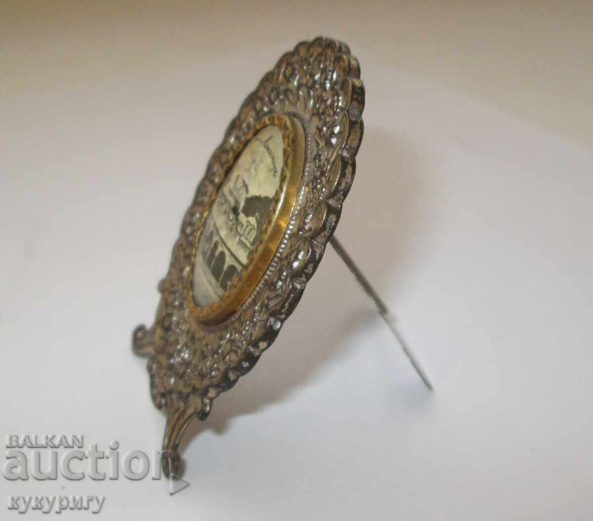 Beautiful old small metal photo frame Rila Monastery - 6