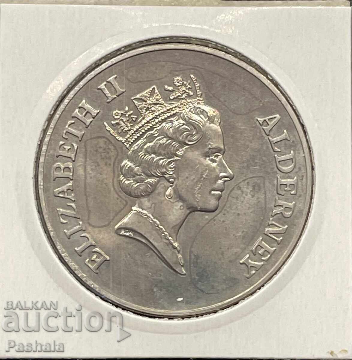 Alderney 2 pounds 1995 with price 40.00 BGN | € 20.45 Alderney 2 pounds 1995 with price 40.00 BGN | € 20.45