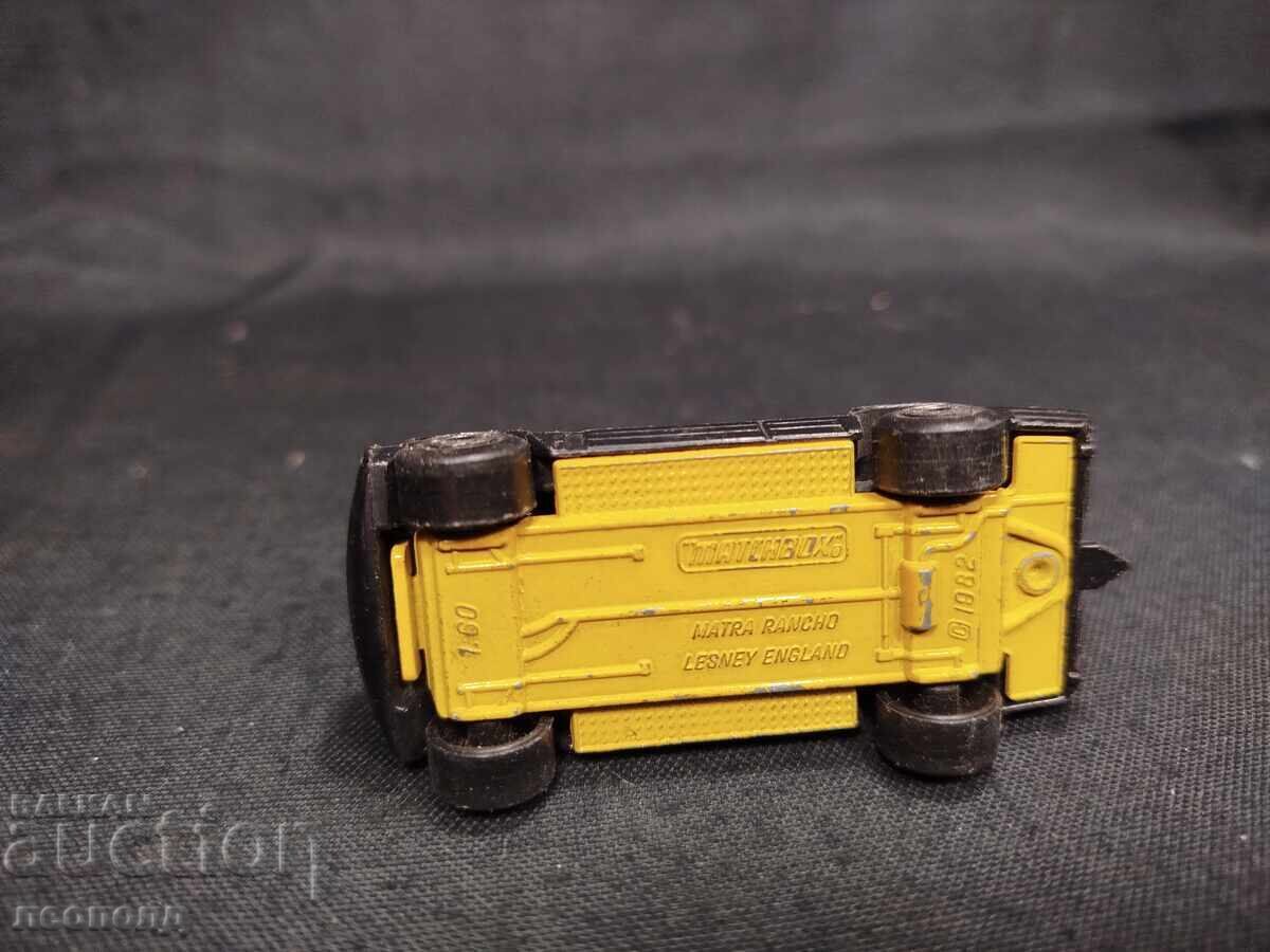 OLD RETRO METAL CARRIAGE MATCHBOX ENGLAND MATRA RANCHO - 6 OLD RETRO METAL CARRIAGE MATCHBOX ENGLAND MATRA RANCHO - 6