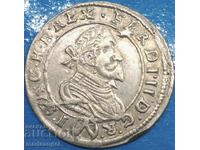 Grosz - 3 Kreuzer 1672 Austria Vienna Ferdinand II silver