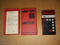 Old Bulgarian calculator ELKA 103R with box and .... Works