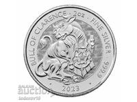 2 oz Silver The Beasts of the Tudors The Bull of Clarence - 2023