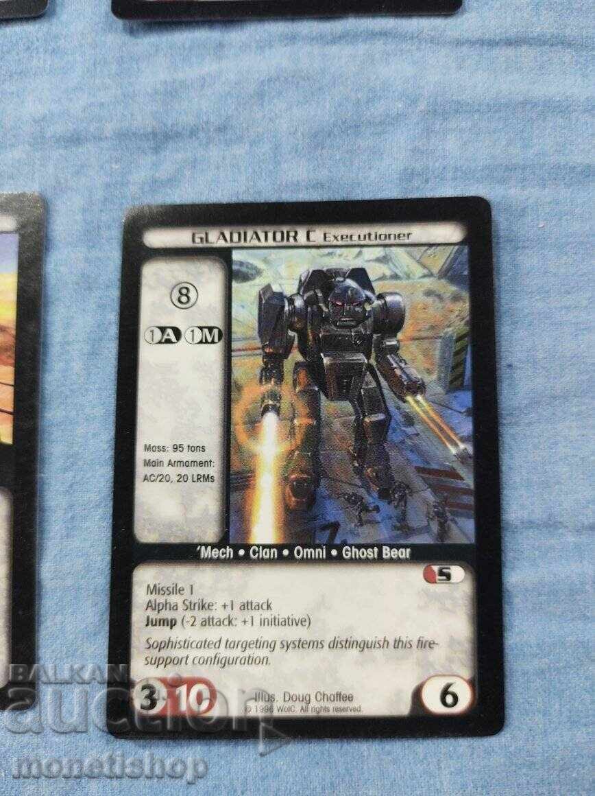 We offer a large collection of Batletech cards - 6 We offer a large collection of Batletech cards - 6