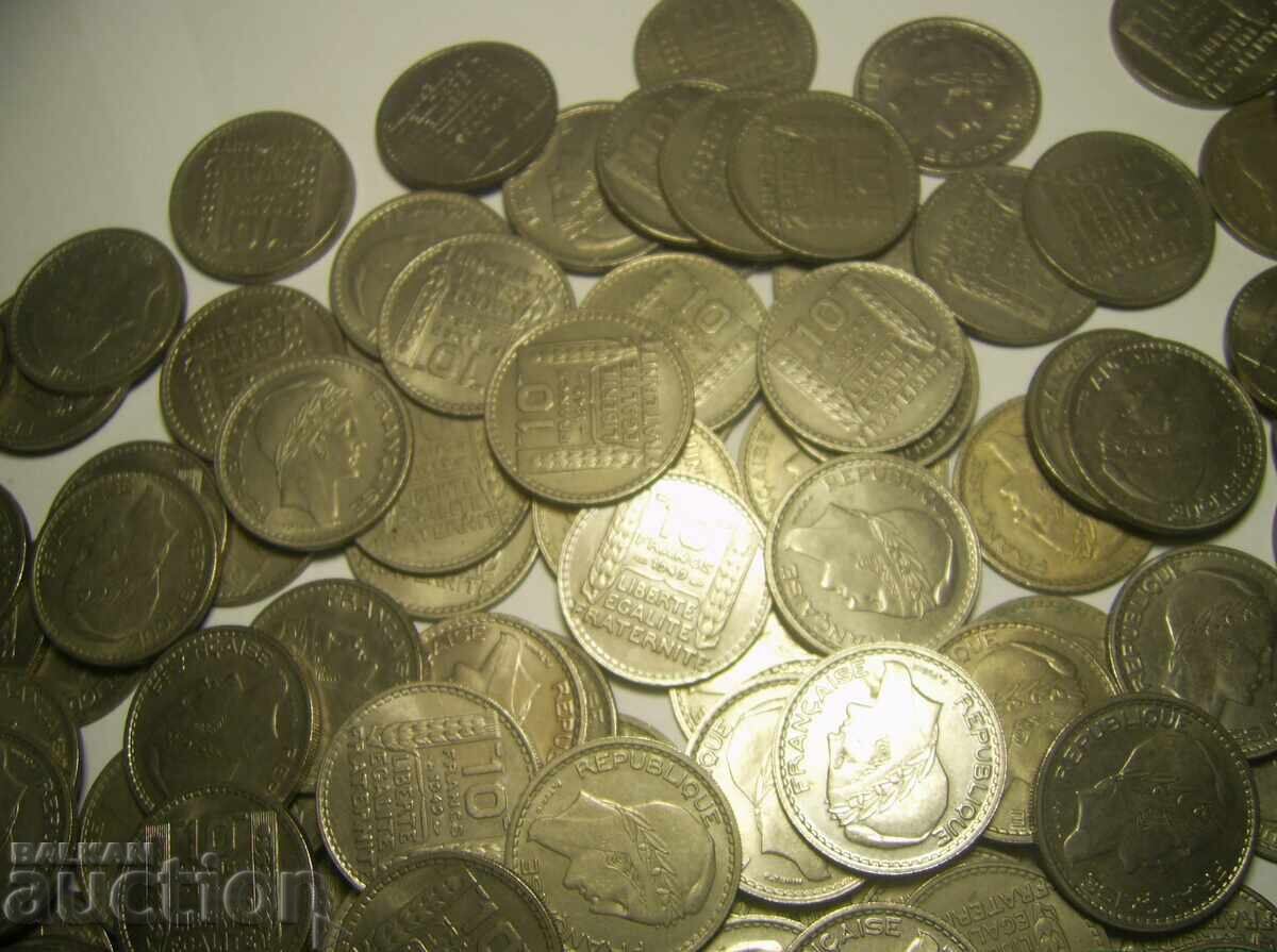 Delivery of Megalot France 349 x 10 francs 1946 - 1949 Delivery of Megalot France 349 x 10 francs 1946 - 1949