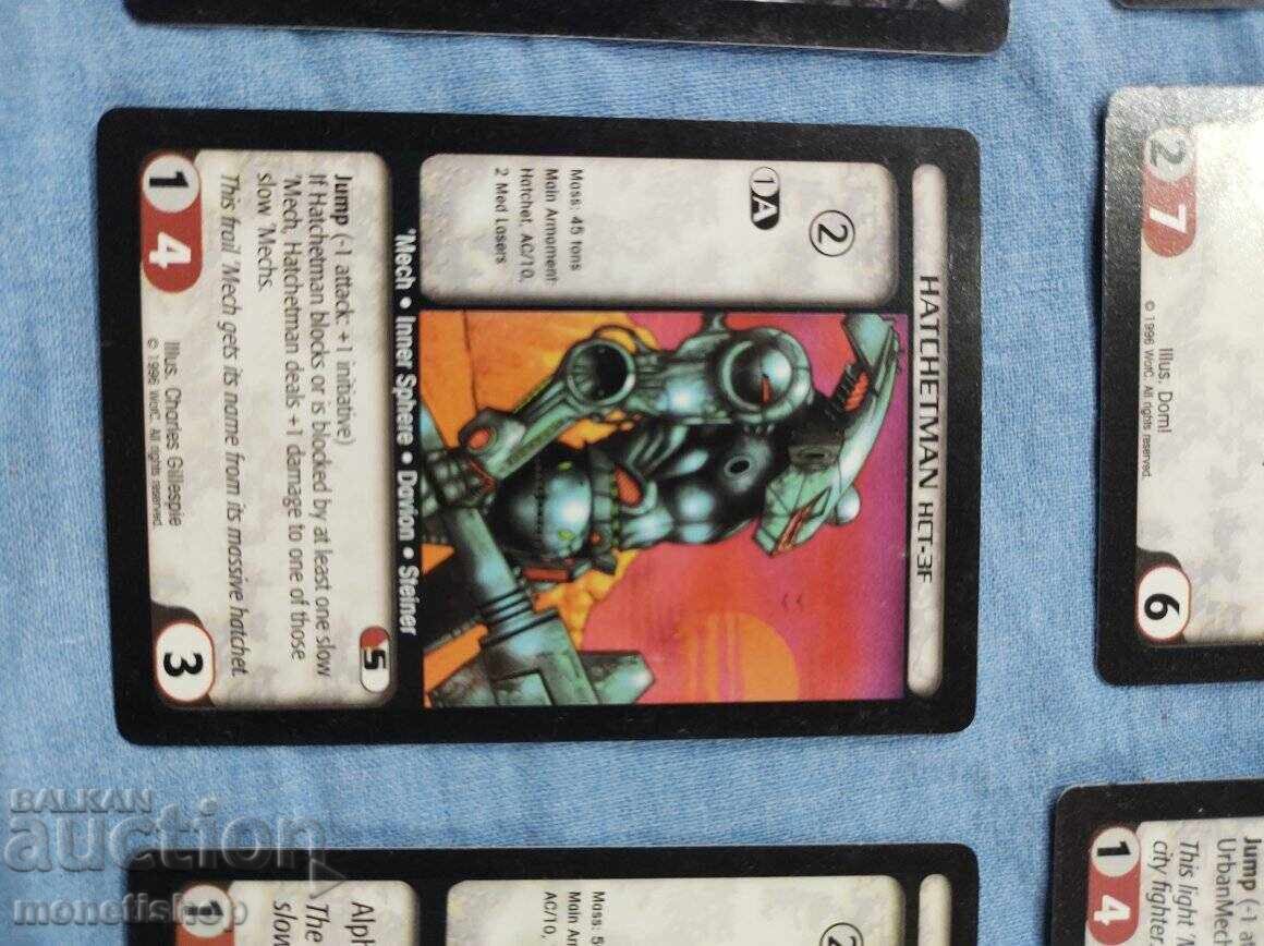 We offer a large collection of Batletech cards - 5 We offer a large collection of Batletech cards - 5