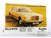 ❤️ ⭐ Poza Turbo Turbo negru 74 Rolls Royce ⭐ ❤️