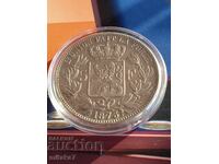 5 francs 1873, Belgium, silver