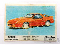 ❤️ ⭐ Imagine Turbo Turbo negru 94 Dodge Daytona Shelby ⭐ ❤️