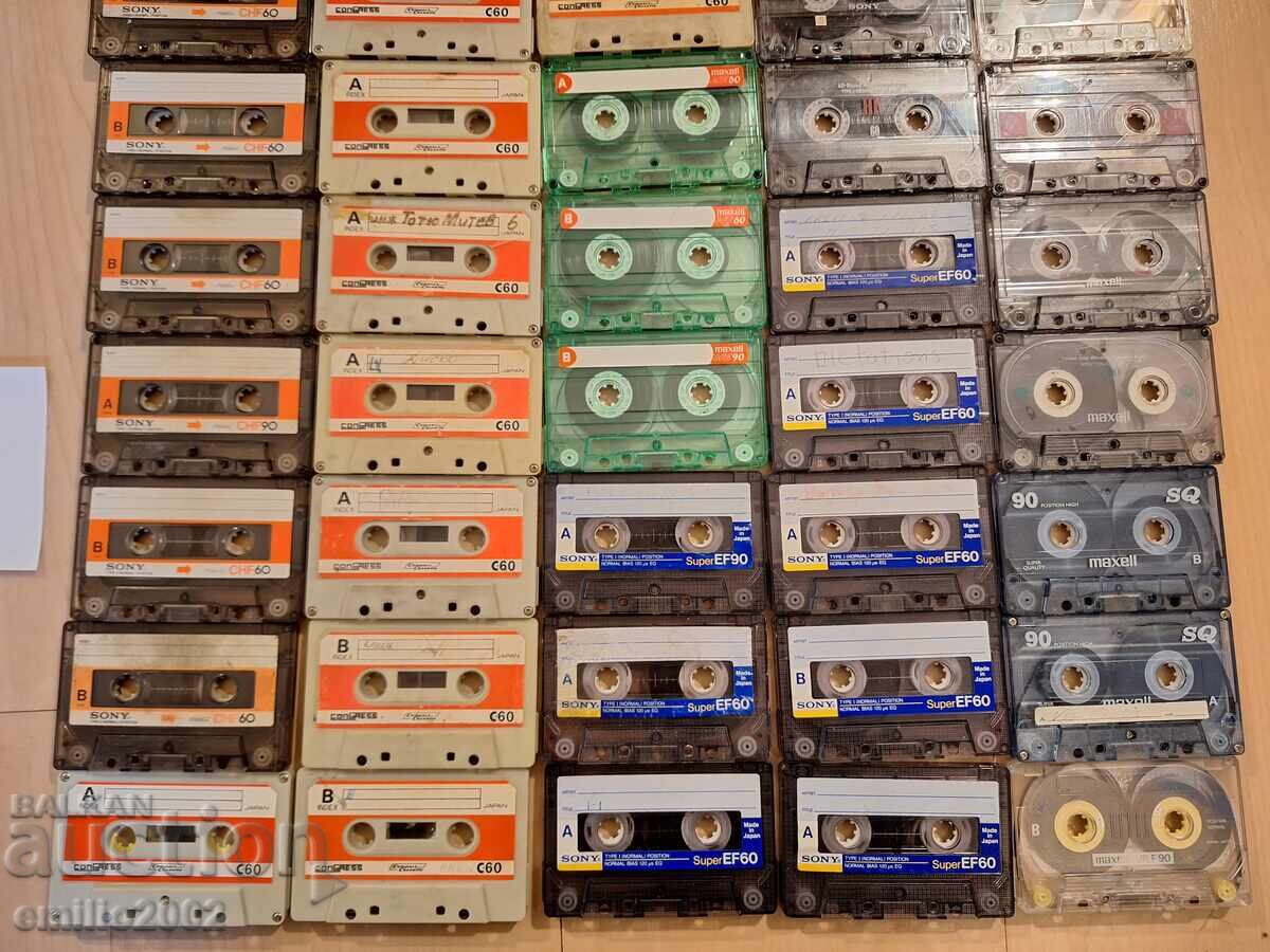 Auction Audio cassettes 40pcs without boxes 01 Auction Audio cassettes 40pcs without boxes 01