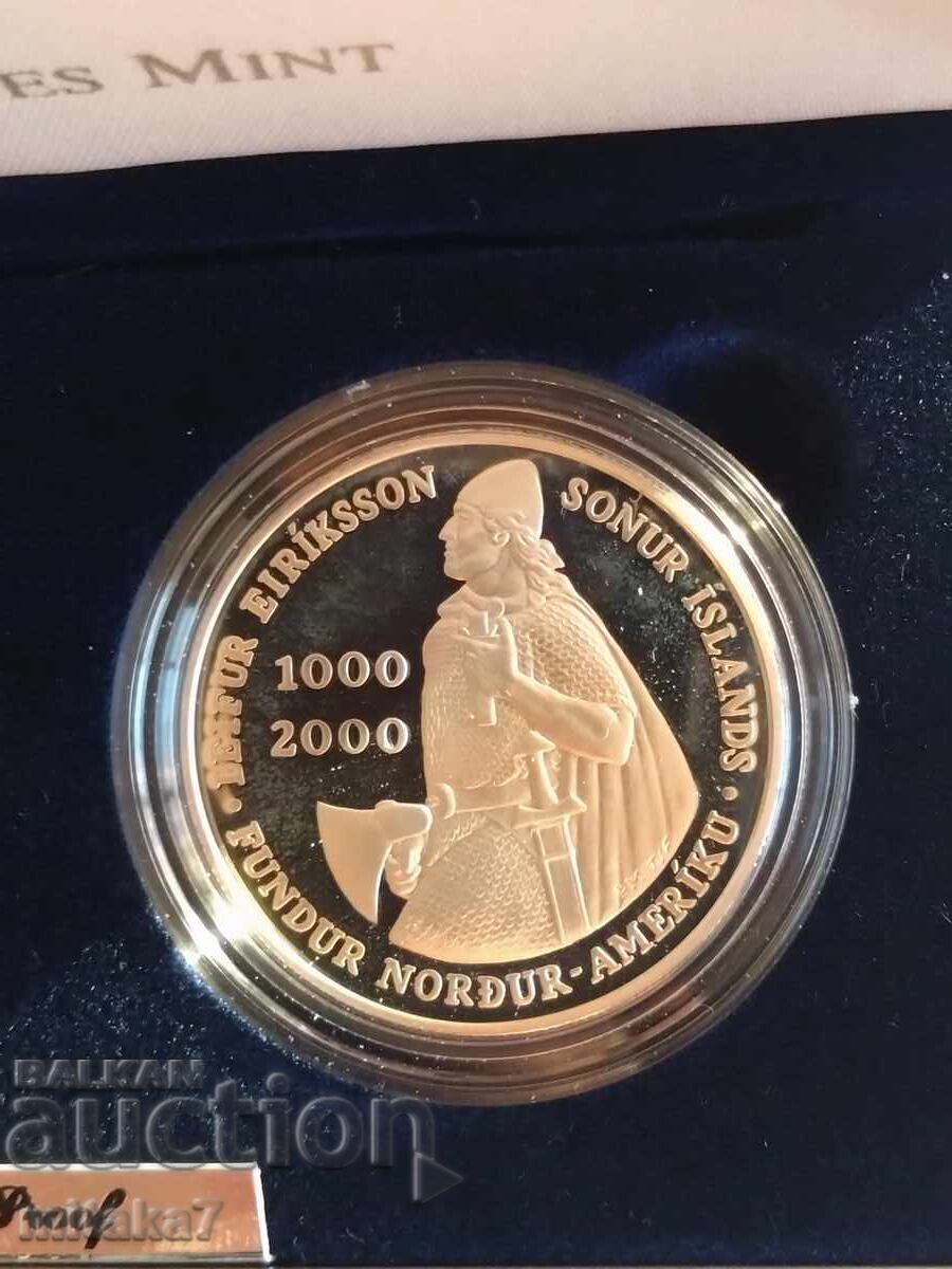 Auction  Leif Erikson silver coin set