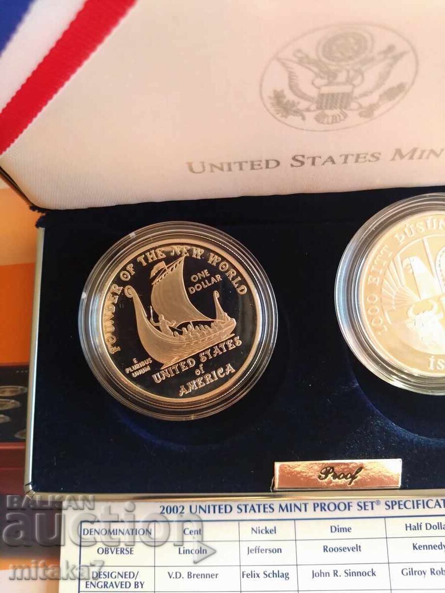 Delivery of Leif Erikson silver coin set