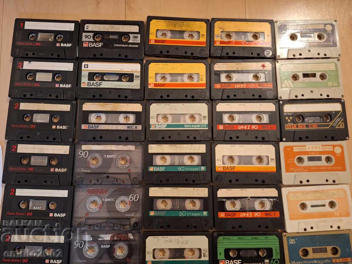 Audio cassettes 40pcs without boxes 03 with price 34.00 BGN | € 17.38 Audio cassettes 40pcs without boxes 03 with price 34.00 BGN | € 17.38