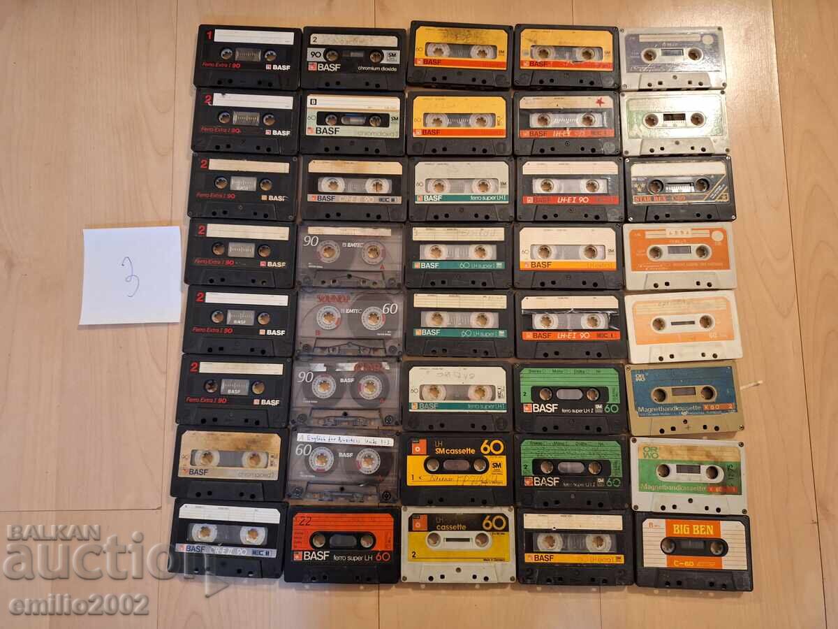Audio cassettes 40pcs without boxes 03 Audio cassettes 40pcs without boxes 03