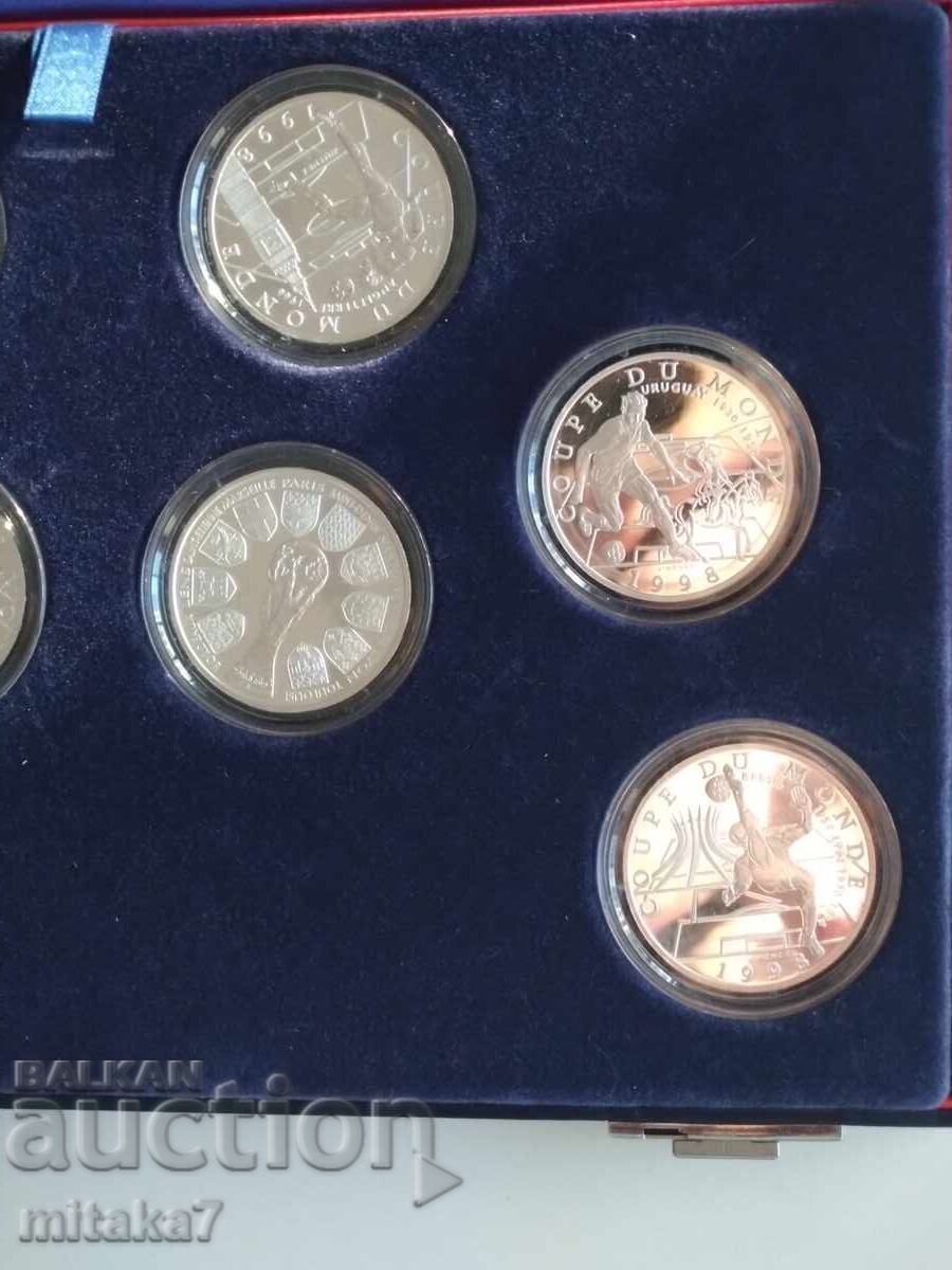 Set of silver coins World Cup 1998 - 5