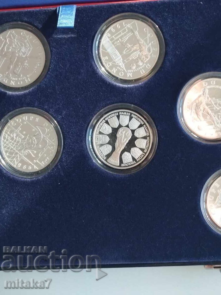 Set of silver coins World Cup 1998 - 6