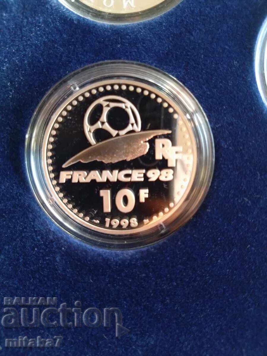 Set of silver coins World Cup 1998 - 7