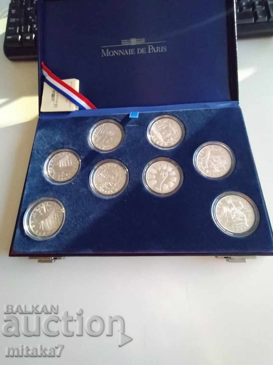 Set de monede de argint Cupa Mondială 1998 Set de monede de argint Cupa Mondială 1998