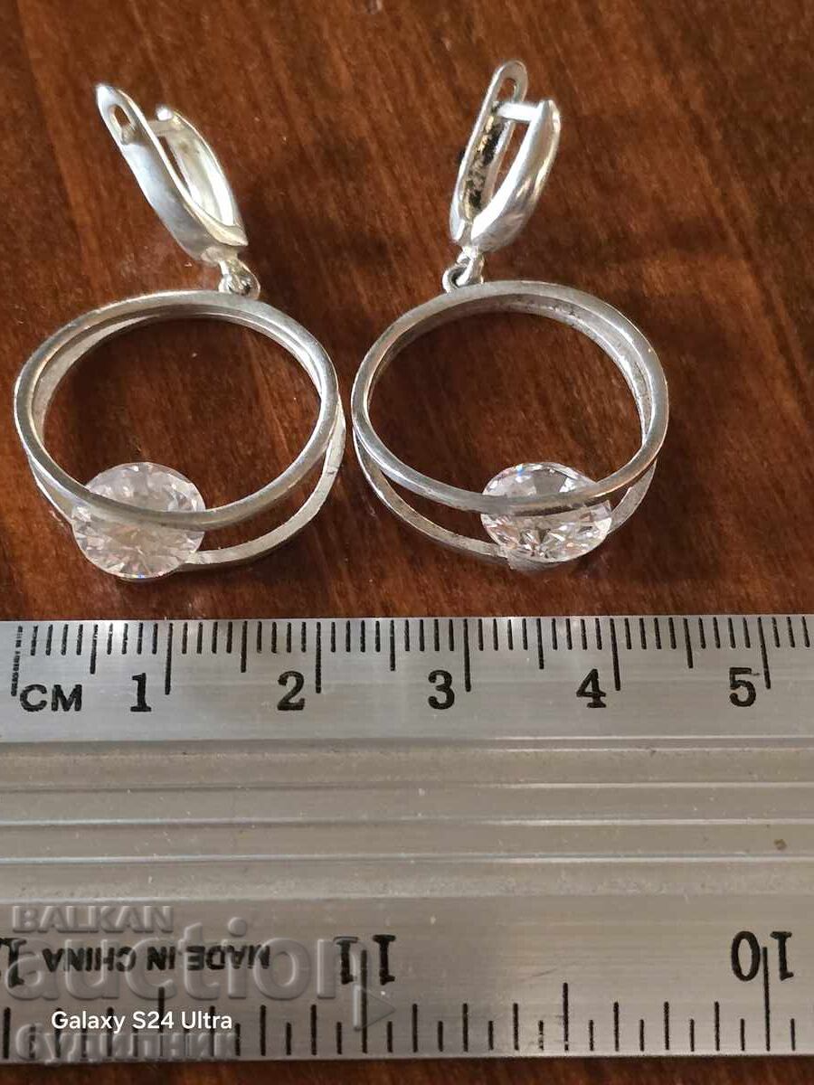 Solid 925 Sterling Silver Earrings. with price 29.99 BGN | € 15.33 Solid 925 Sterling Silver Earrings. with price 29.99 BGN | € 15.33