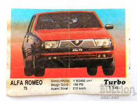 ❤️ ⭐ Εικόνα Turbo Turbo black 114 Alfa Romeo 75 ⭐ ❤️