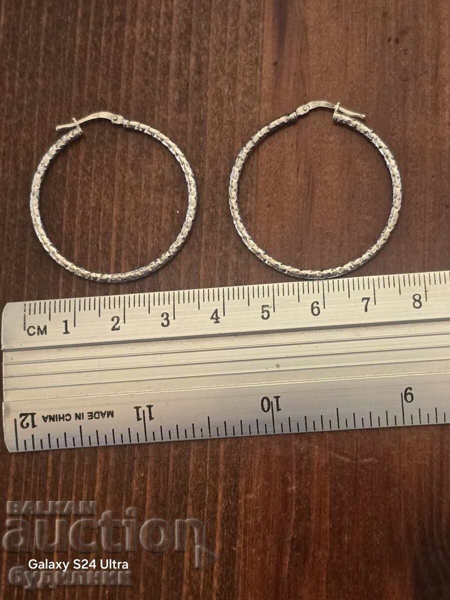 Аукцион Сребърни обеци 925 Проба. Аукцион Сребърни обеци 925 Проба.