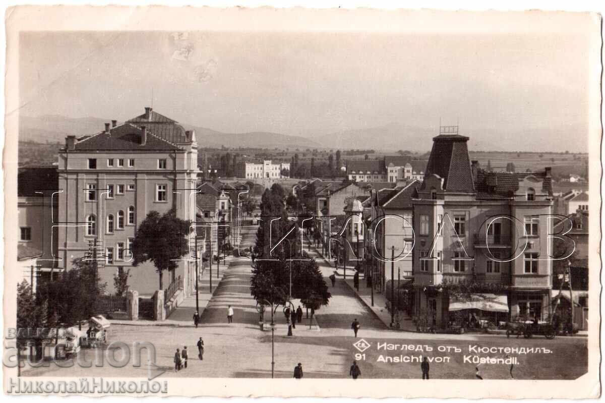 1938 OLD CARD VIEW OF KYUSTENDIL PASKOV D441