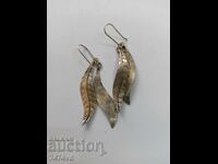 HANDMADE SILVER EARRINGS WITH LEAVES