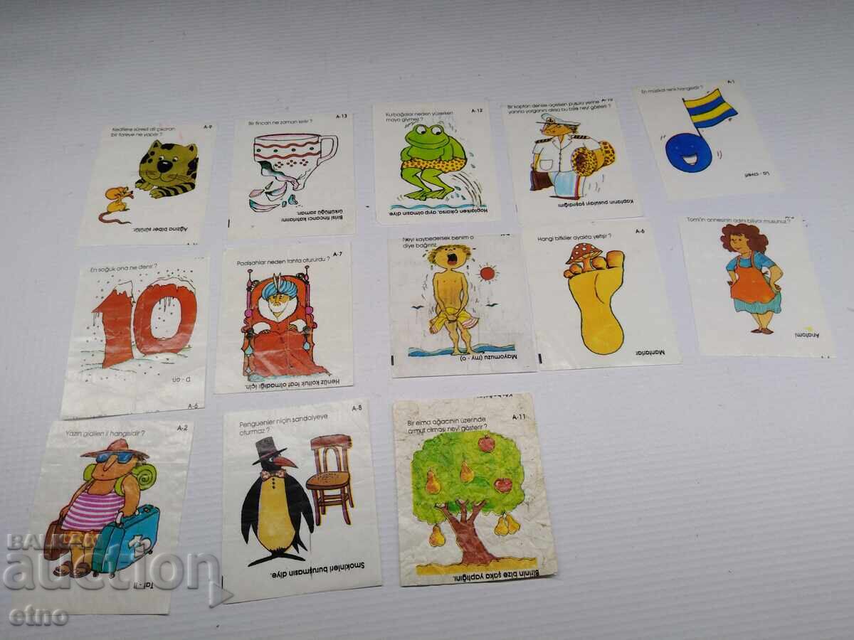 13 pcs. OLD PICTURES OF GUM