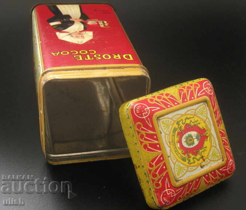 Delivery of Holland old tin can of cocoa Droste Cacao 100 grams
