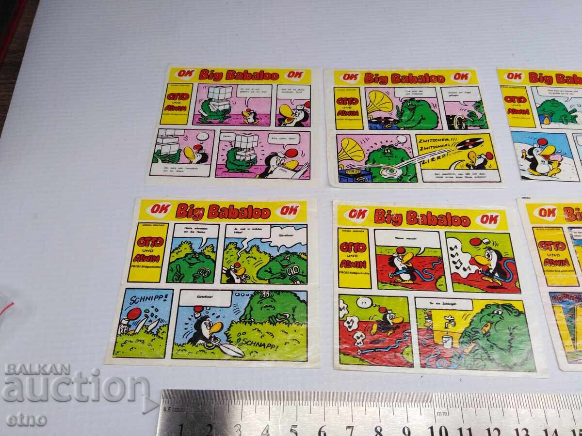 10 pcs. OLD CHEWING GUM PICTURES with price 30.00 BGN | € 15.34