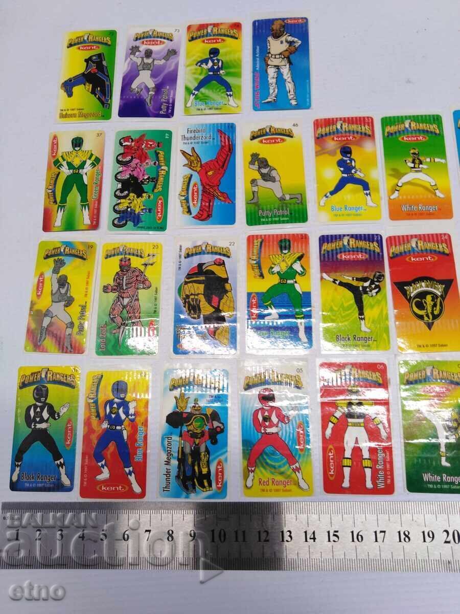 1997 34 pcs. OLD STICKER CARDS FROM GUM - POWER RANGERS with price 80.00 BGN | € 40.90 1997 34 pcs. OLD STICKER CARDS FROM GUM - POWER RANGERS with price 80.00 BGN | € 40.90
