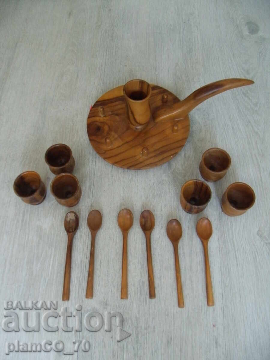 Auction No.*7869 old wooden set / egg set Auction No.*7869 old wooden set / egg set