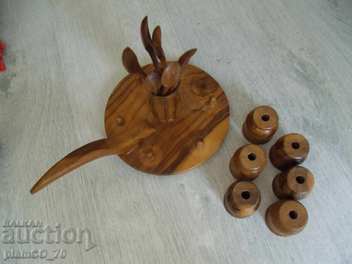 No.*7869 old wooden set / egg set - 5 No.*7869 old wooden set / egg set - 5