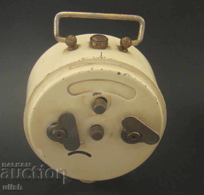 Auction German Junghans alarm clock, working Auction German Junghans alarm clock, working