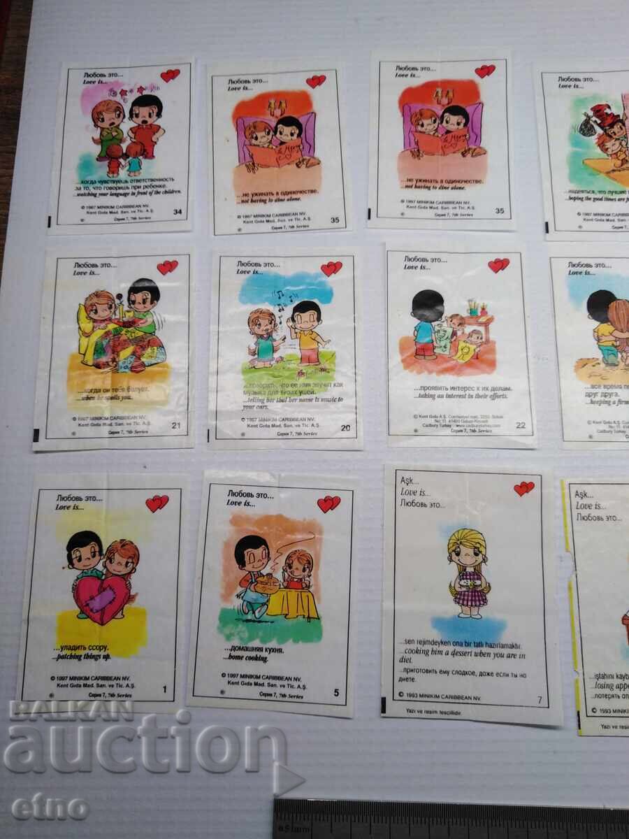 30 pcs. OLD CHEWING GUM PICTURES with price 20.00 BGN | € 10.23 30 pcs. OLD CHEWING GUM PICTURES with price 20.00 BGN | € 10.23