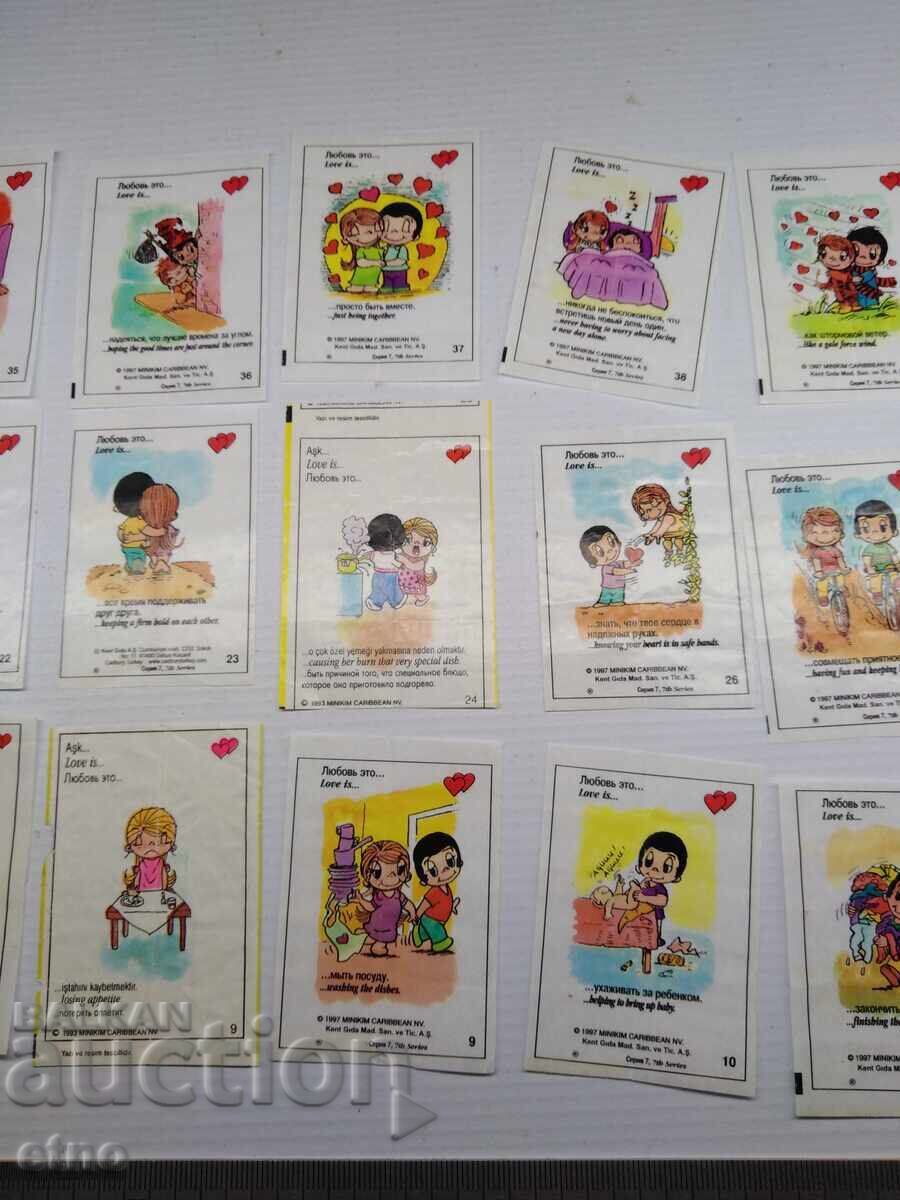 Auction 30 pcs. OLD CHEWING GUM PICTURES Auction 30 pcs. OLD CHEWING GUM PICTURES