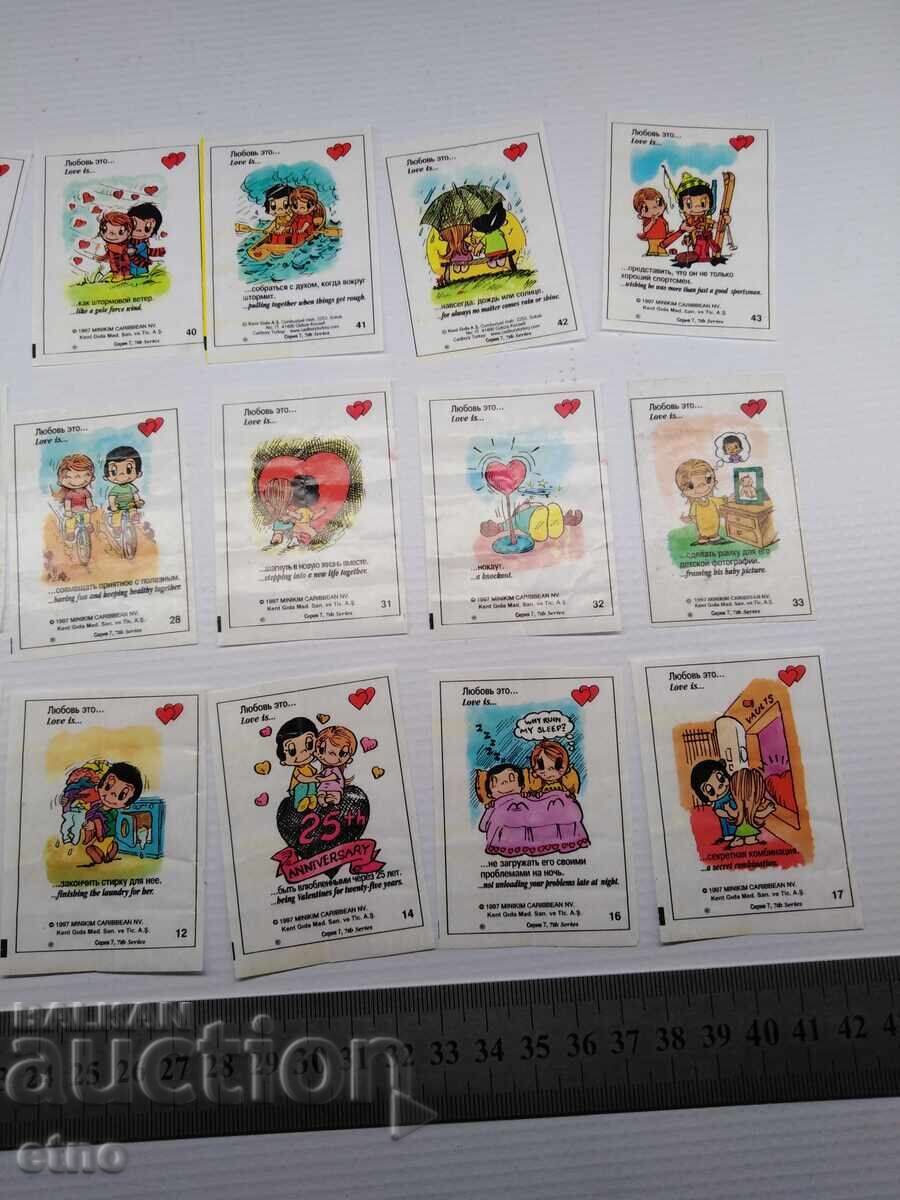 Delivery of 30 pcs. OLD CHEWING GUM PICTURES Delivery of 30 pcs. OLD CHEWING GUM PICTURES