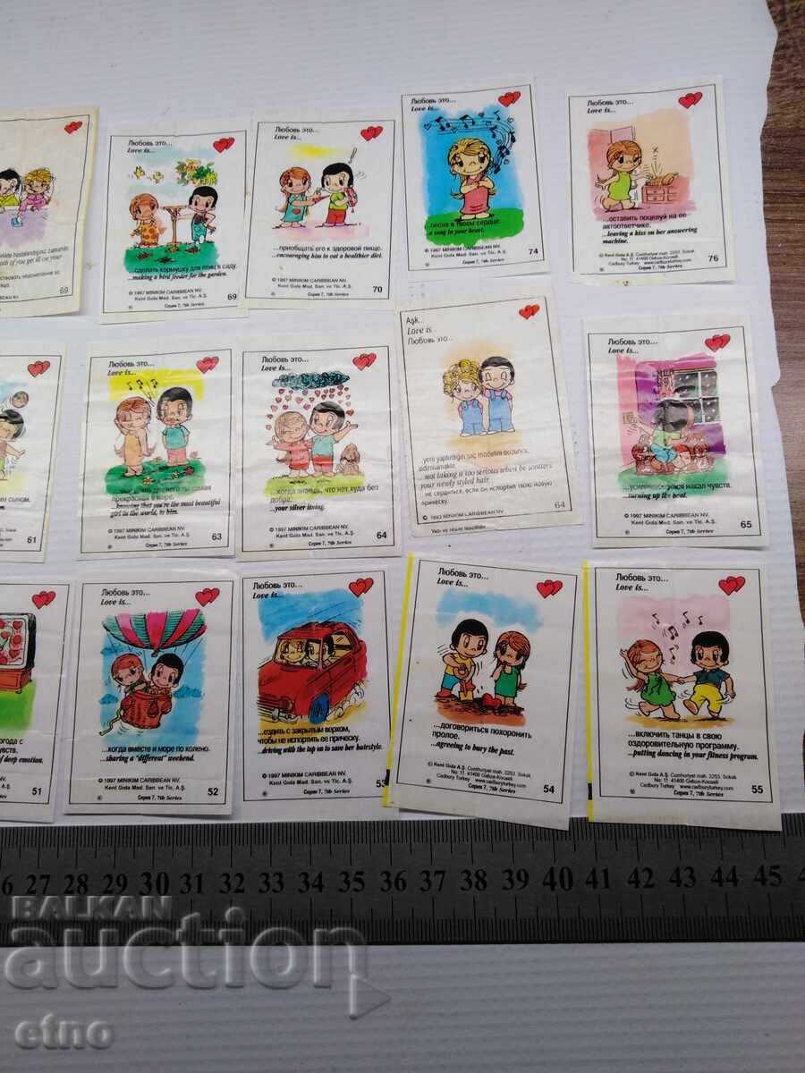 Delivery of 30 pcs. OLD CHEWING GUM PICTURES Delivery of 30 pcs. OLD CHEWING GUM PICTURES