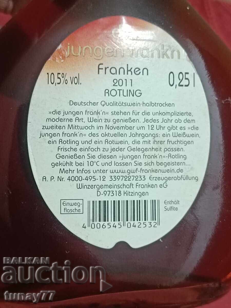 Delivery of 2010 Winzergemeinschaft Franken - GWF 'Die Jungen Frank
