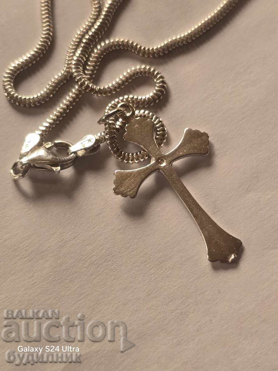 Silver chain with pendant 925, 55cm. with price 39.99 BGN | € 20.45