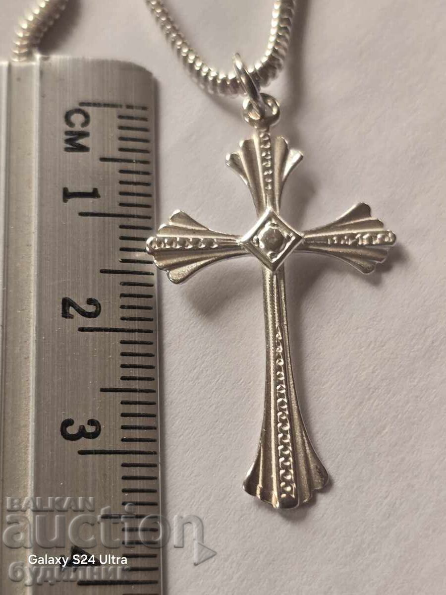 Delivery of Silver chain with pendant 925, 55cm.