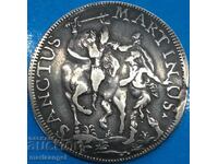 Lucca Republic 1399-1799 1 Scudo 1734 St. Martin 26,34g Αγ