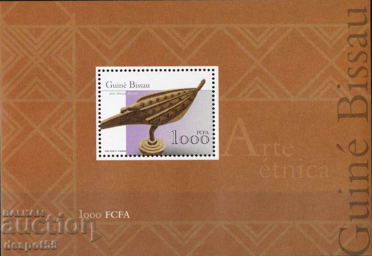 2001. Guinea-Bissau. Local Arts and Crafts. Block.