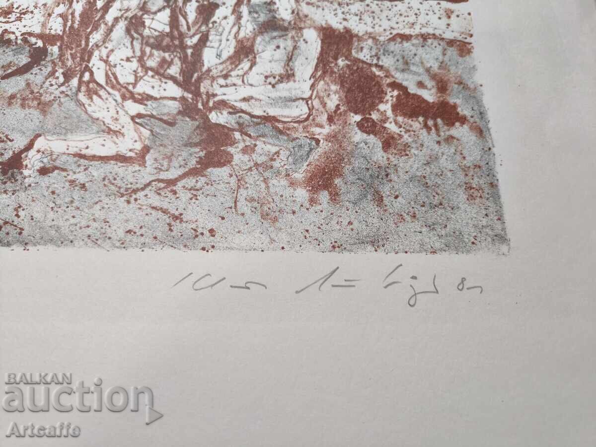 Delivery of Color lithograph