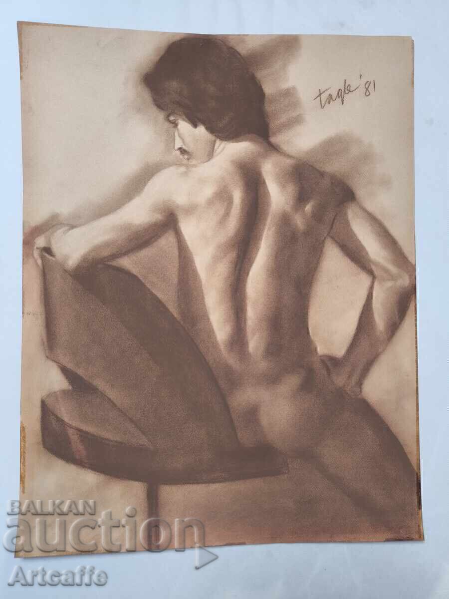 Ernesto Tagle (1948) - Σχέδιο γυμνού άνδρα 1981 - 7