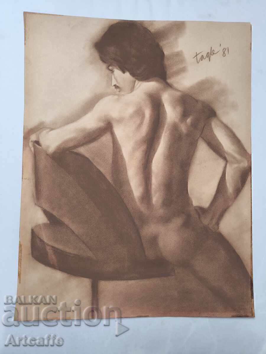 Ernesto Tagle (1948) - Σχέδιο γυμνού άνδρα 1981