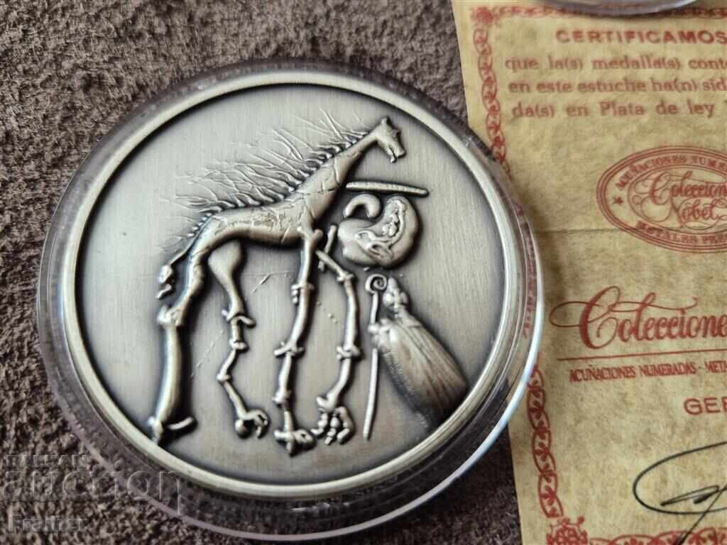 Delivery of Salvador Dali 3 Silver Coins The Conquest of Space